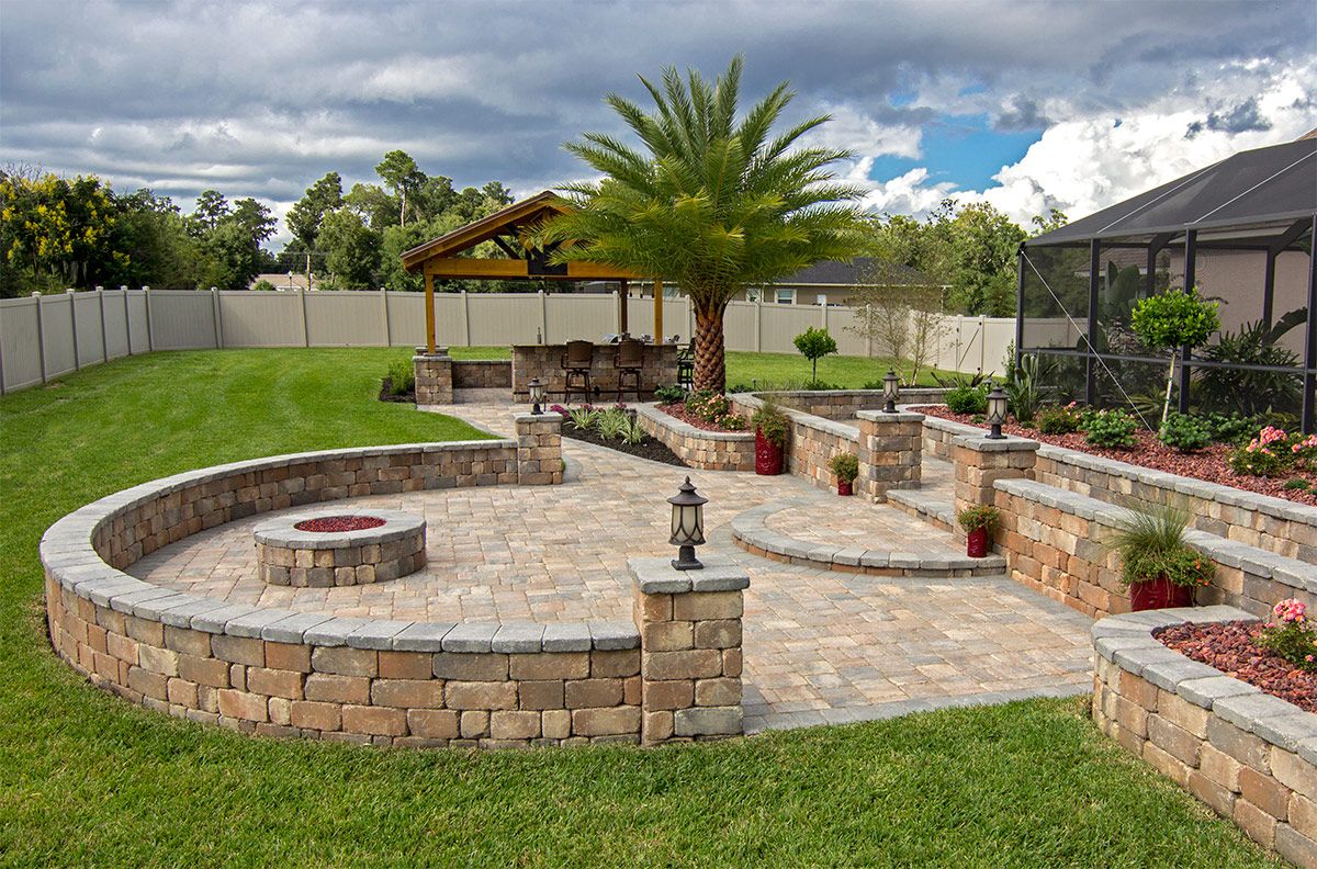 stonegate pavers, retaining walls, and seating walls